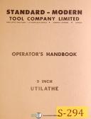 Standard Modern Tool-Standard Modern Tool 1120 and 1334, Lathes, Operations Parts Manual 1972-1120-1334-04